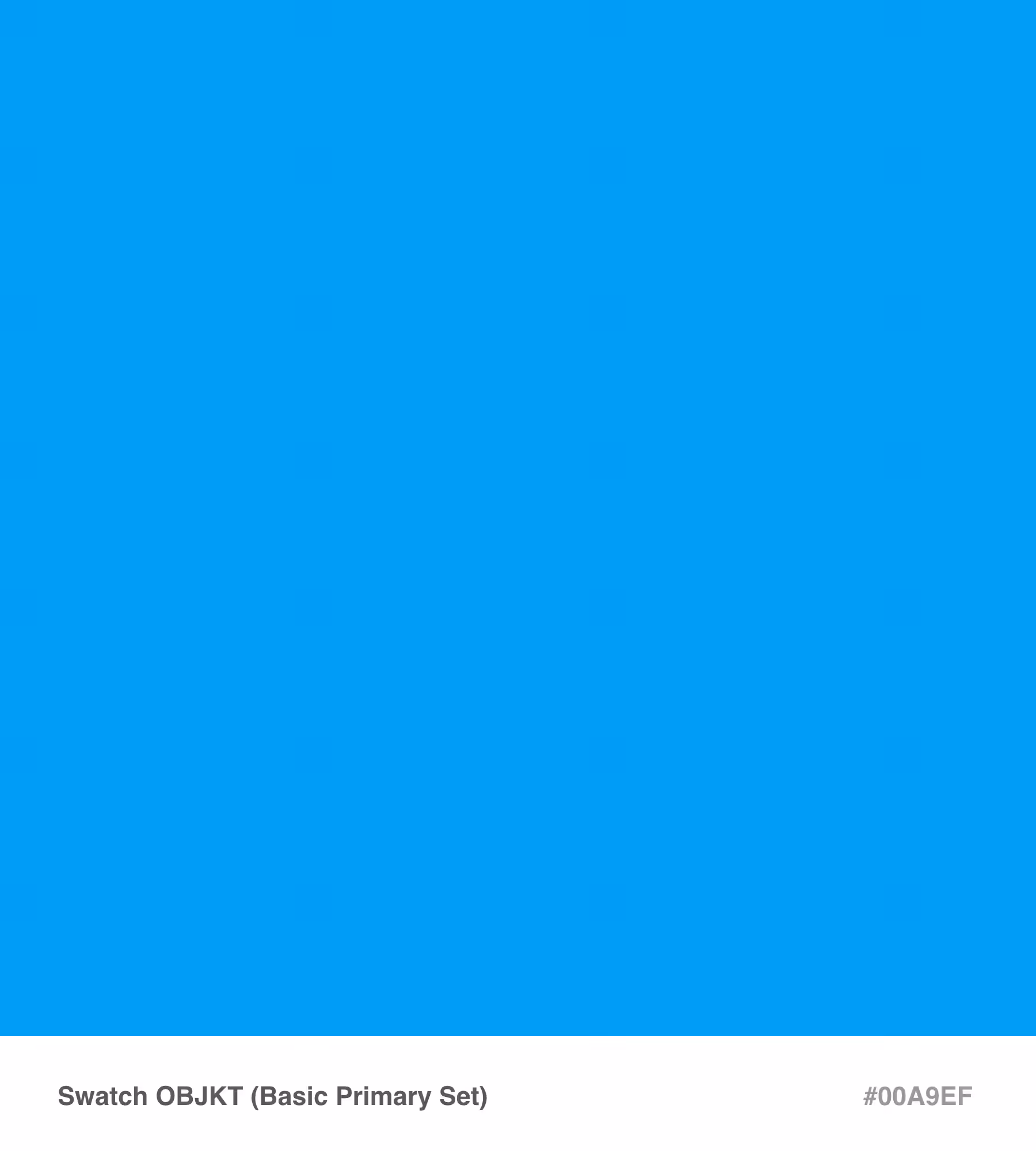 Swatch OBJKT (Basic CMYK Set) #00A9EF
