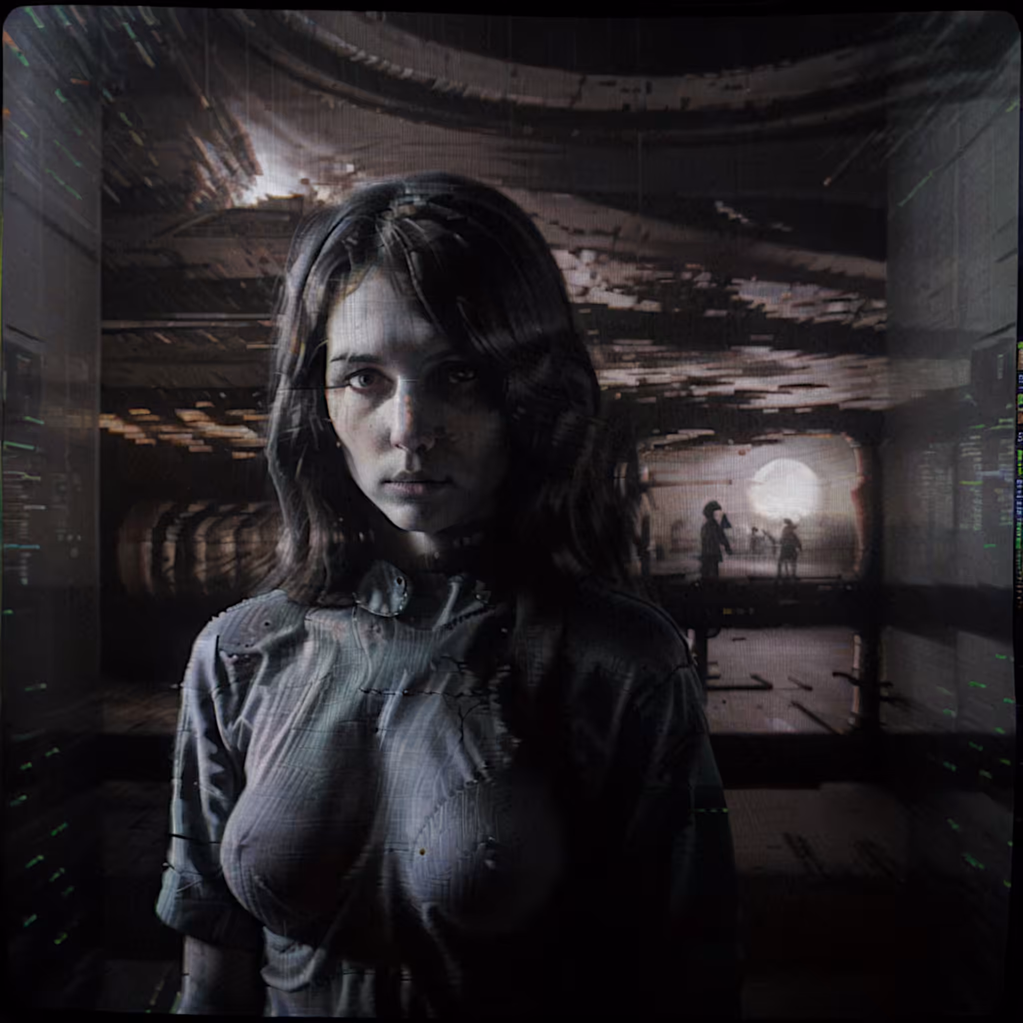 "Digital Imagination": "In the shadows of the galaxy she searches for the light of truth."