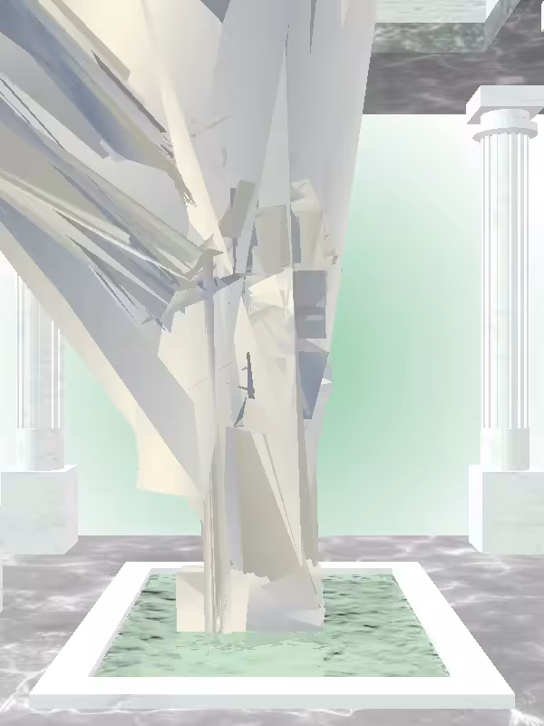 HeavenComputer: The Robotic Mossy Champagne Woman #5819