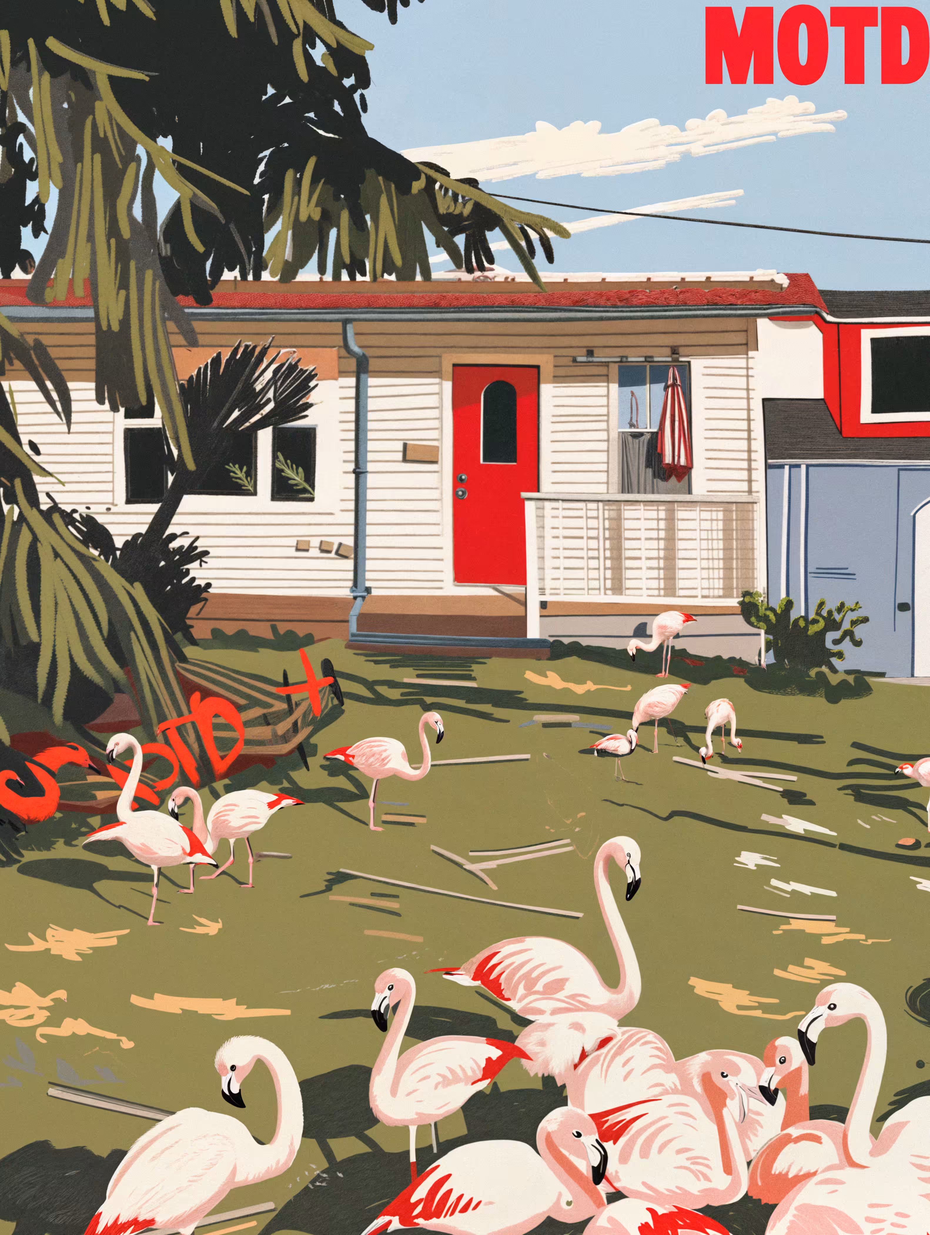 Issues #48 - Lawn Flamingos