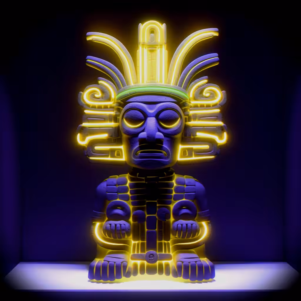 Neon Huehuetéotl