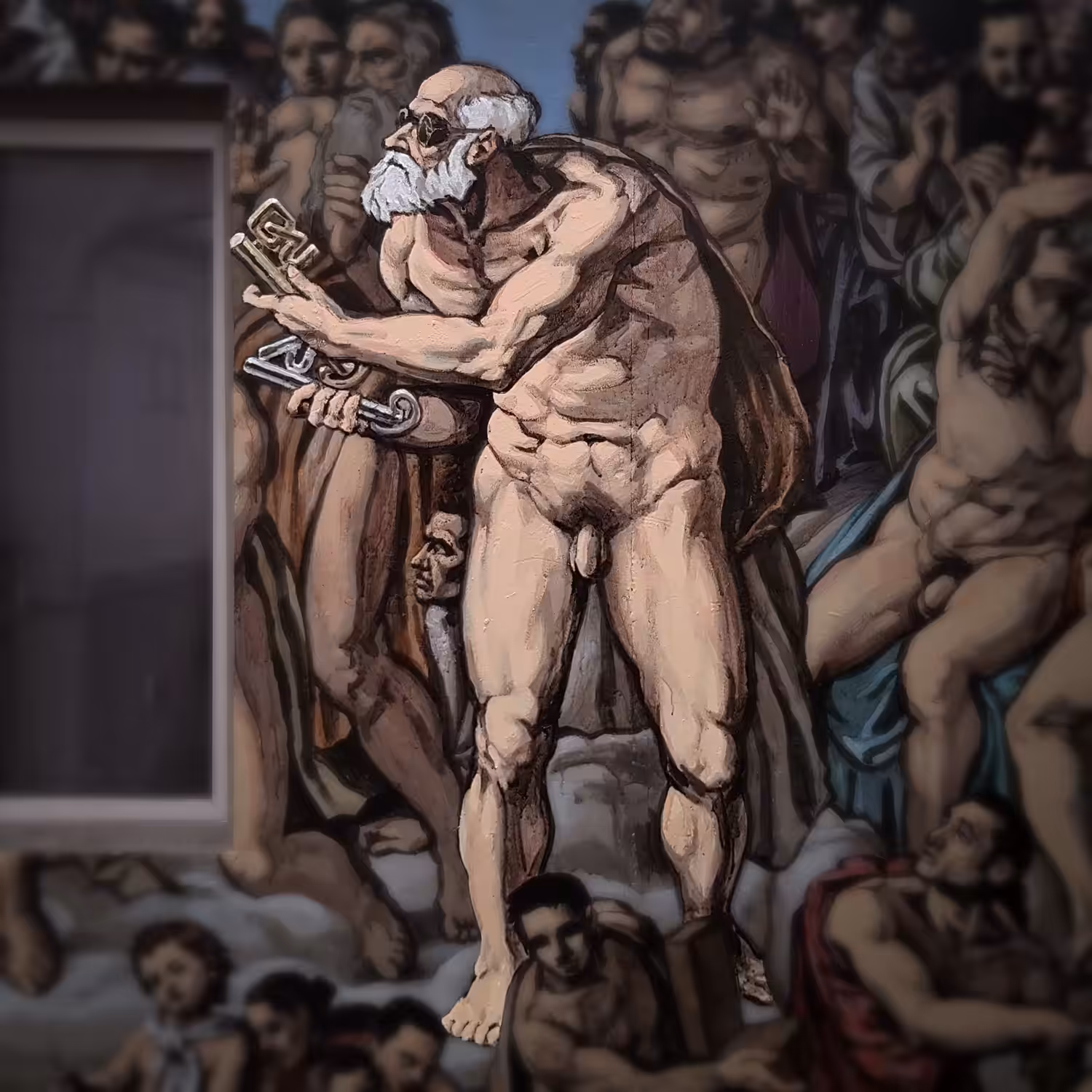 004 - St. Peter who holds the Keys to Heaven (as WhaleShark, Patron of The Underground Sistine Chapel)