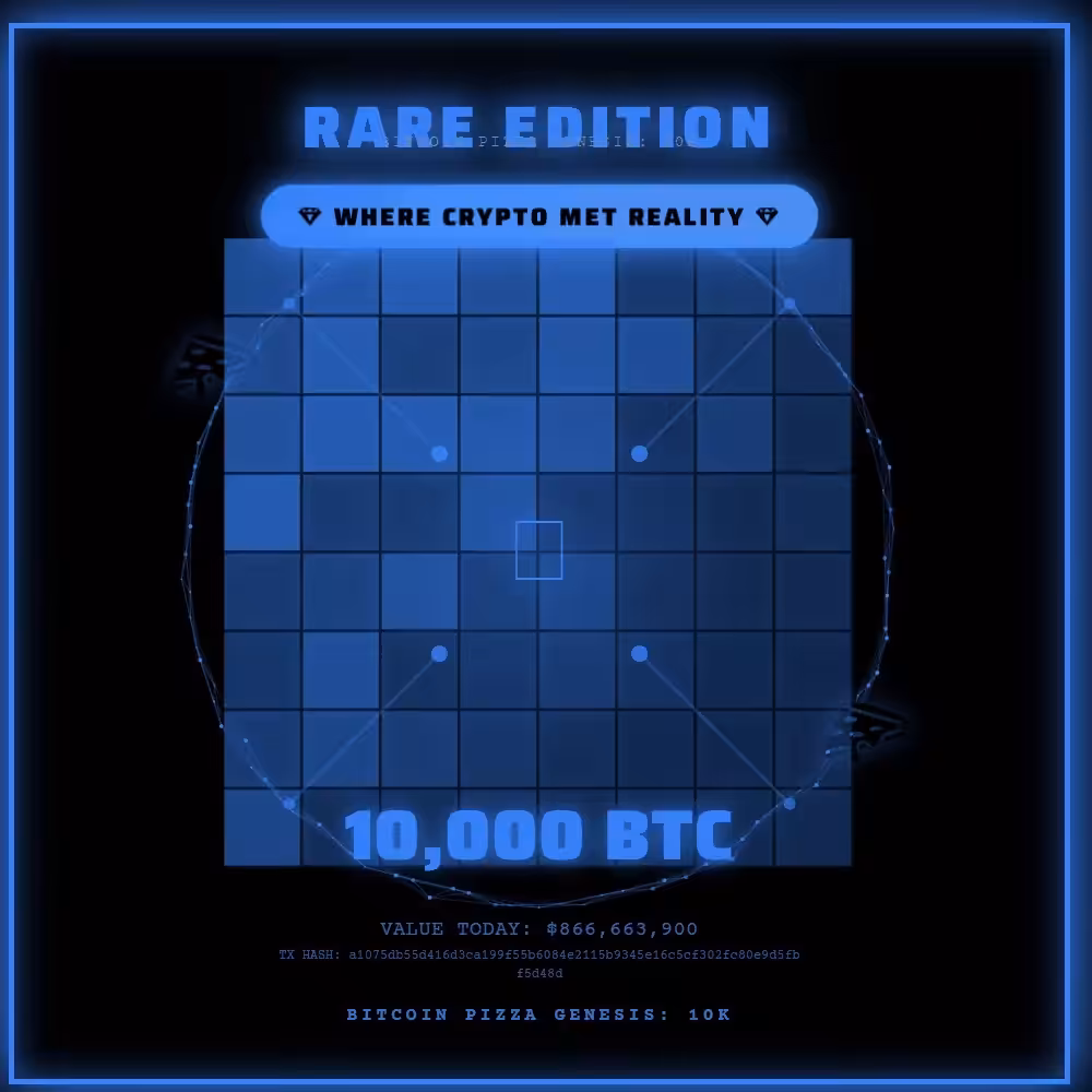  Bitcoin Pizza Genesis: 100 - RARE #057