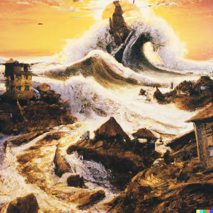 Tsunami over Grandma's house