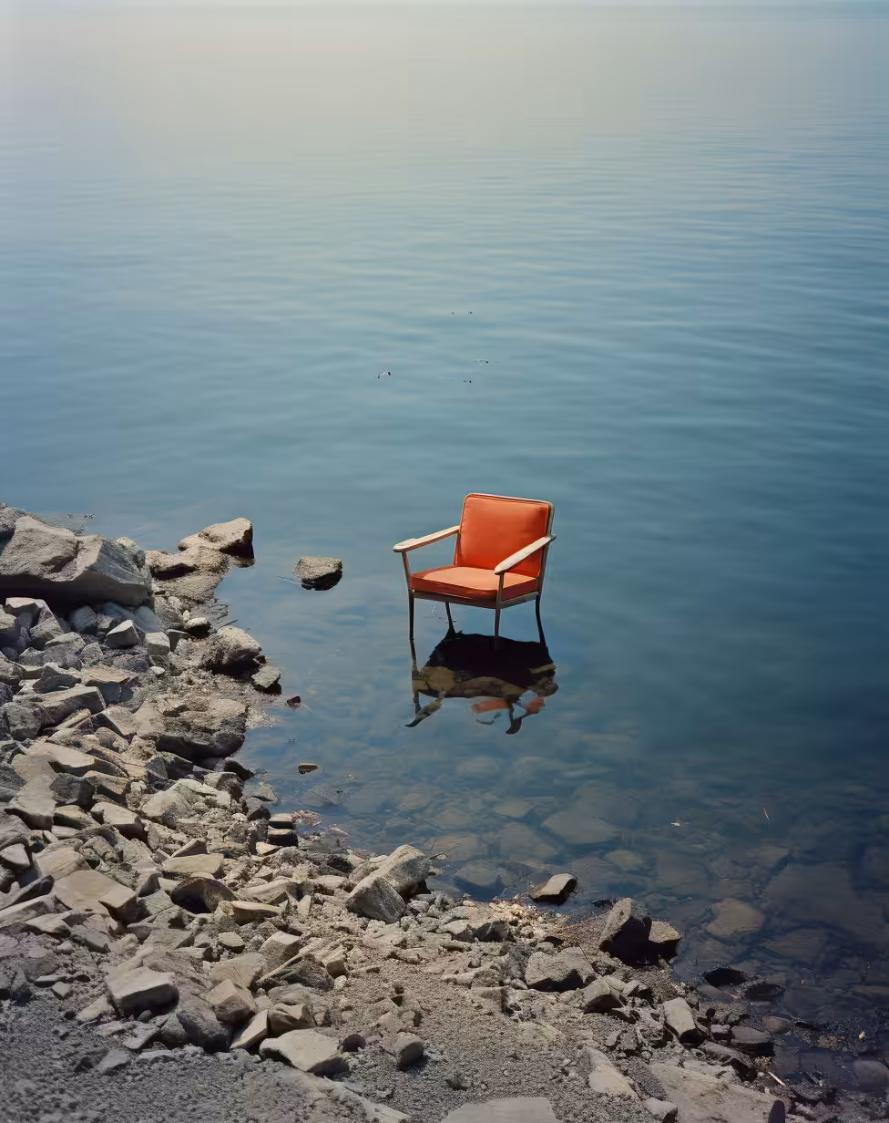 Rodeo post #864: Mid-century Danish armchair in water
