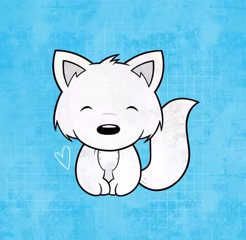 Happy Arctic Fox