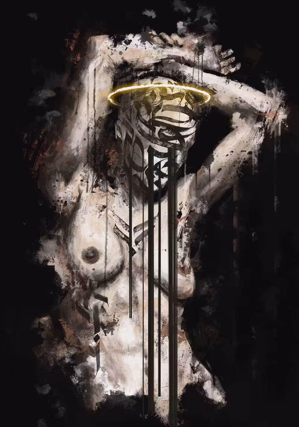 "Girl with a halo"