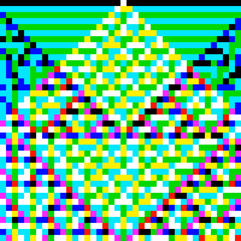 RGB Elementary Cellular Automaton #911
