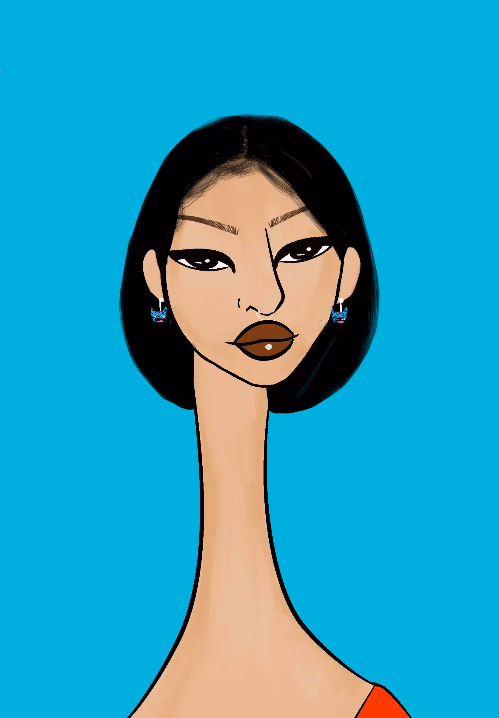 Long Neckie Ladies: Long Neckie Lady #2161