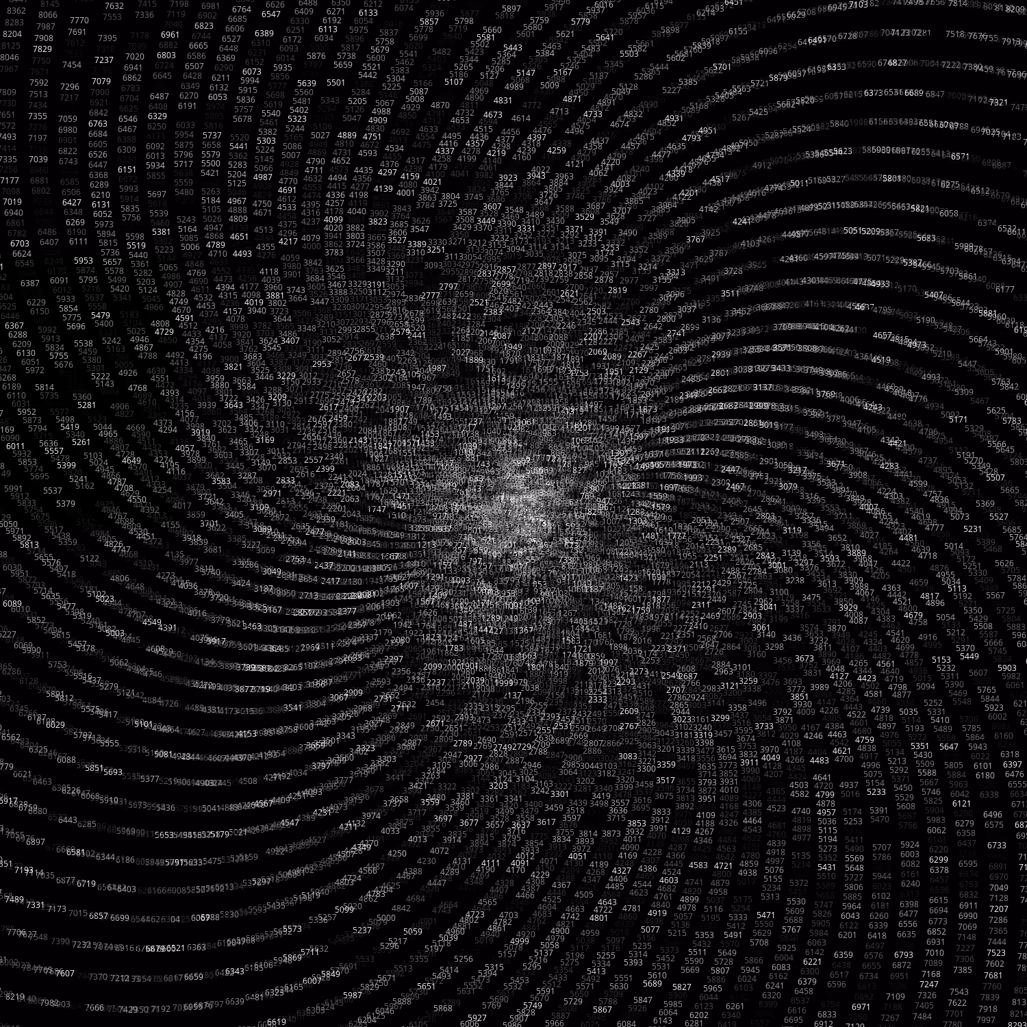 Polar Plot of Numbers #1