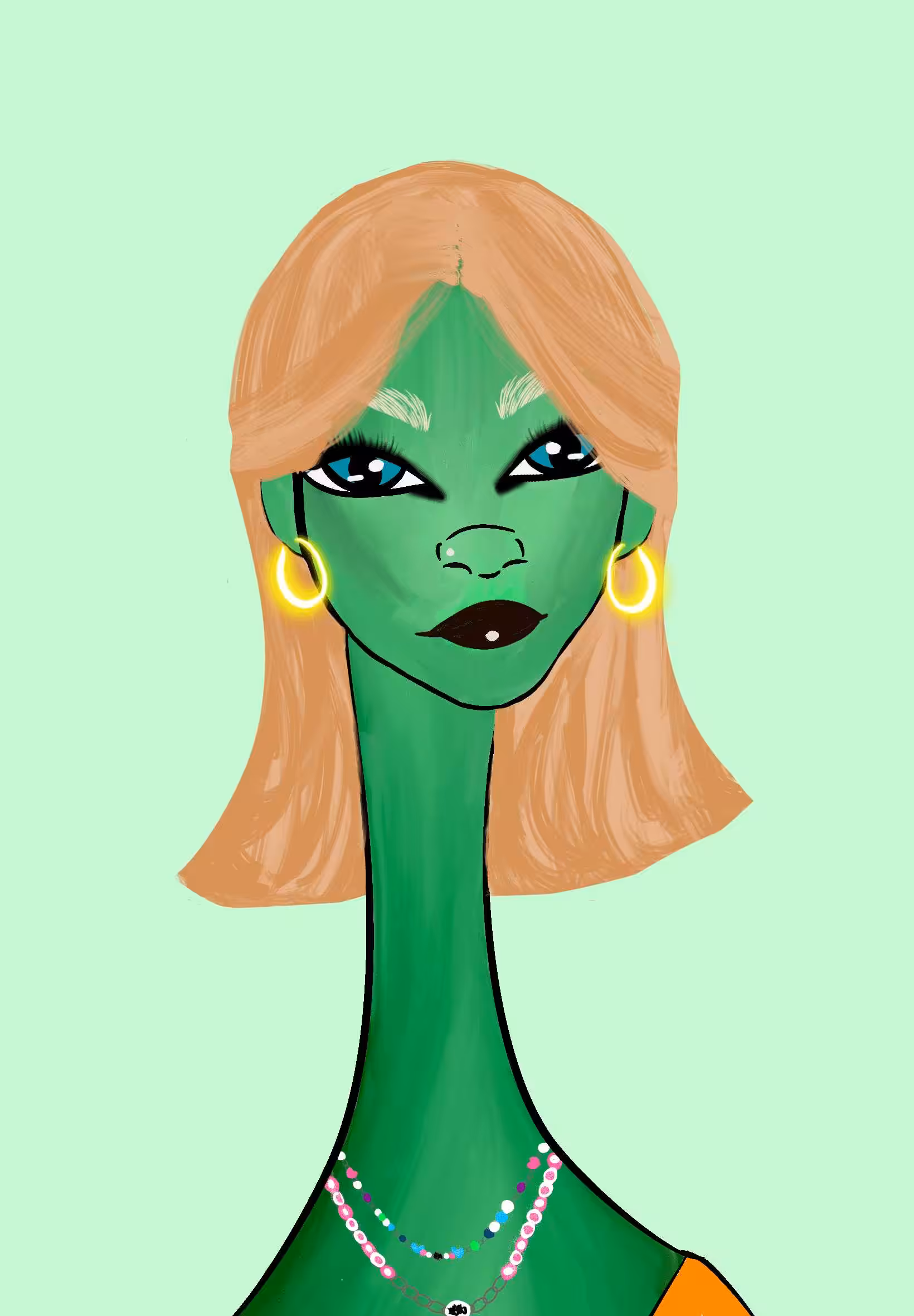 Long Neckie Ladies: Long Neckie Lady #3277
