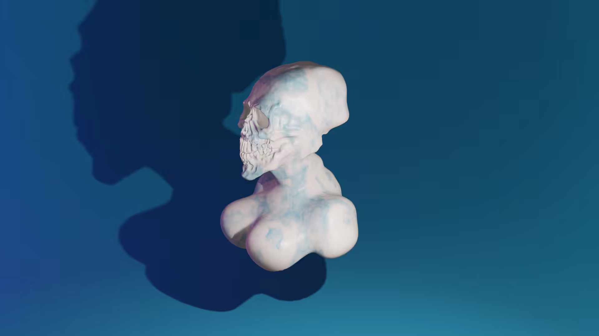 Skull Tits Marble