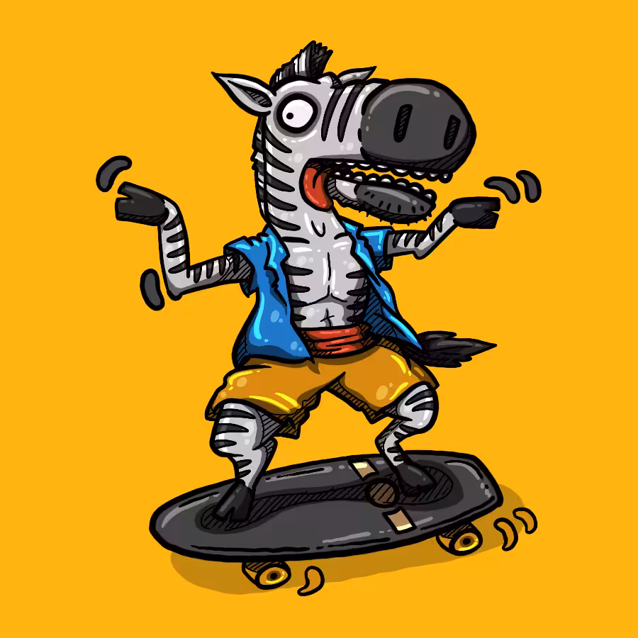 Zebra Sk8 #25