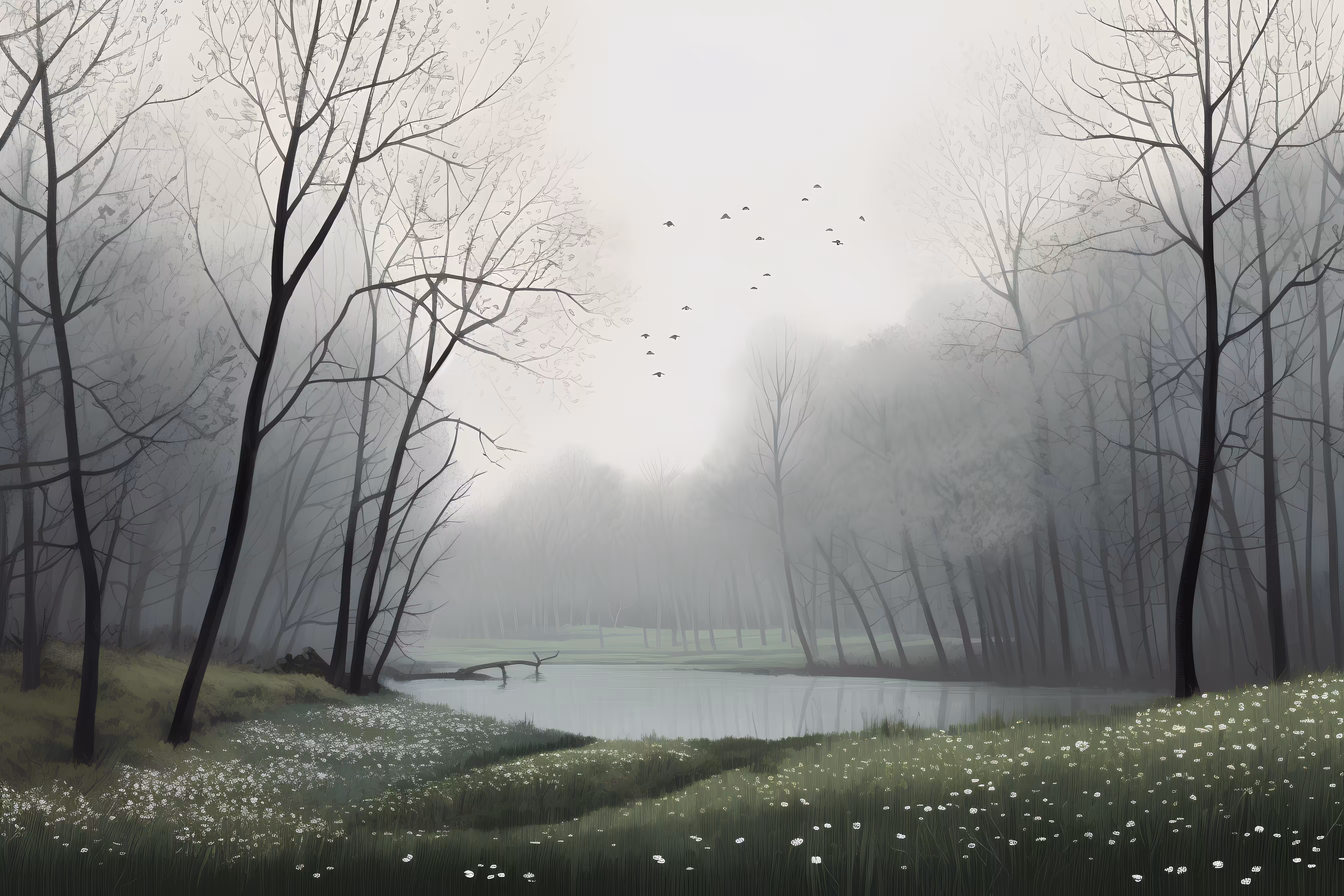 Forest lake