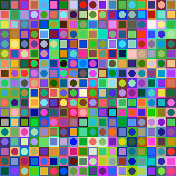 Square Dot Composition #112
