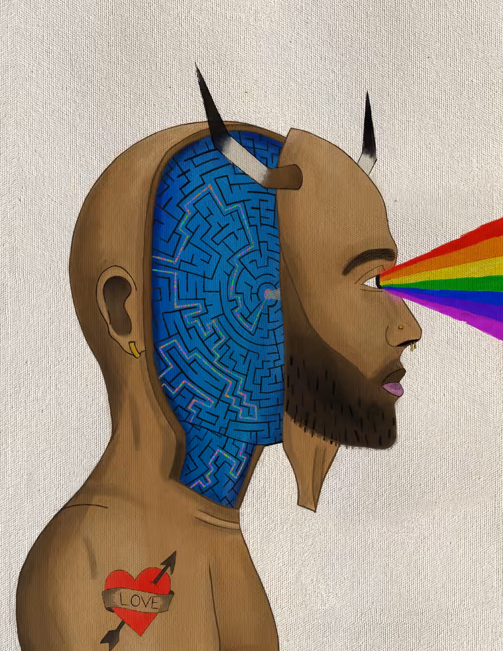 The Thinker: A digital thought