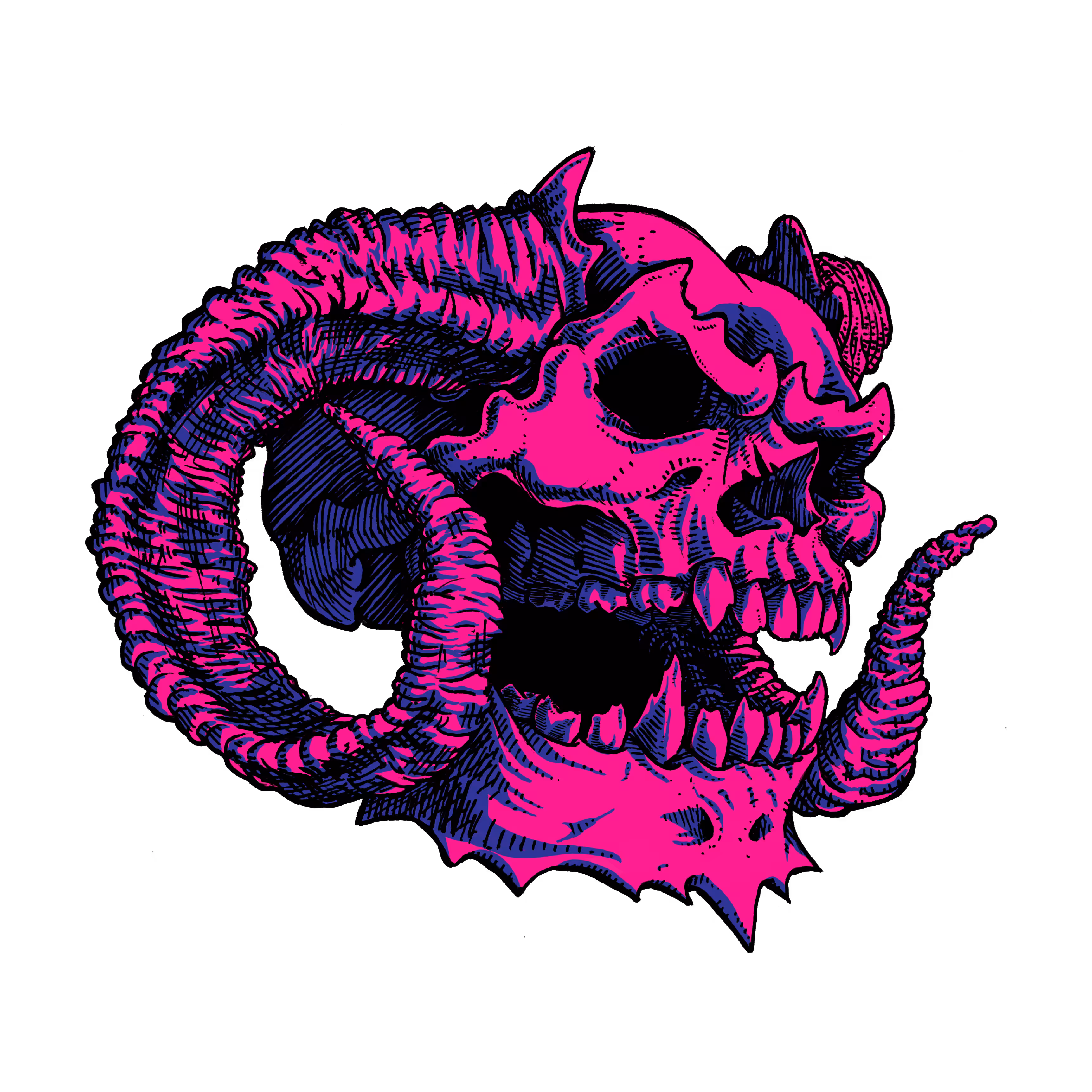 Horned Skull II