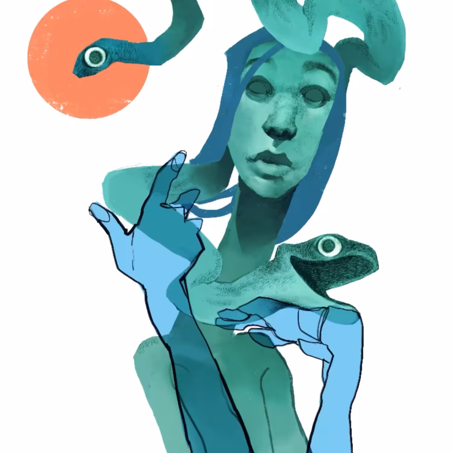 Blue Medusa