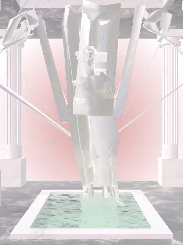 HeavenComputer: The Loser Glitter Bluish Gold Man #6695