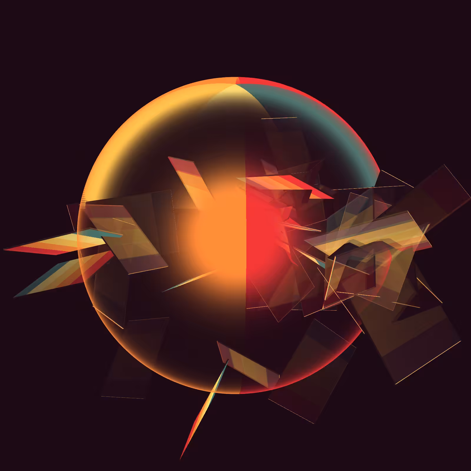 Composition with Sphere  #33