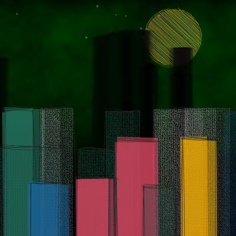hastily-drawn cityscape sketch #45