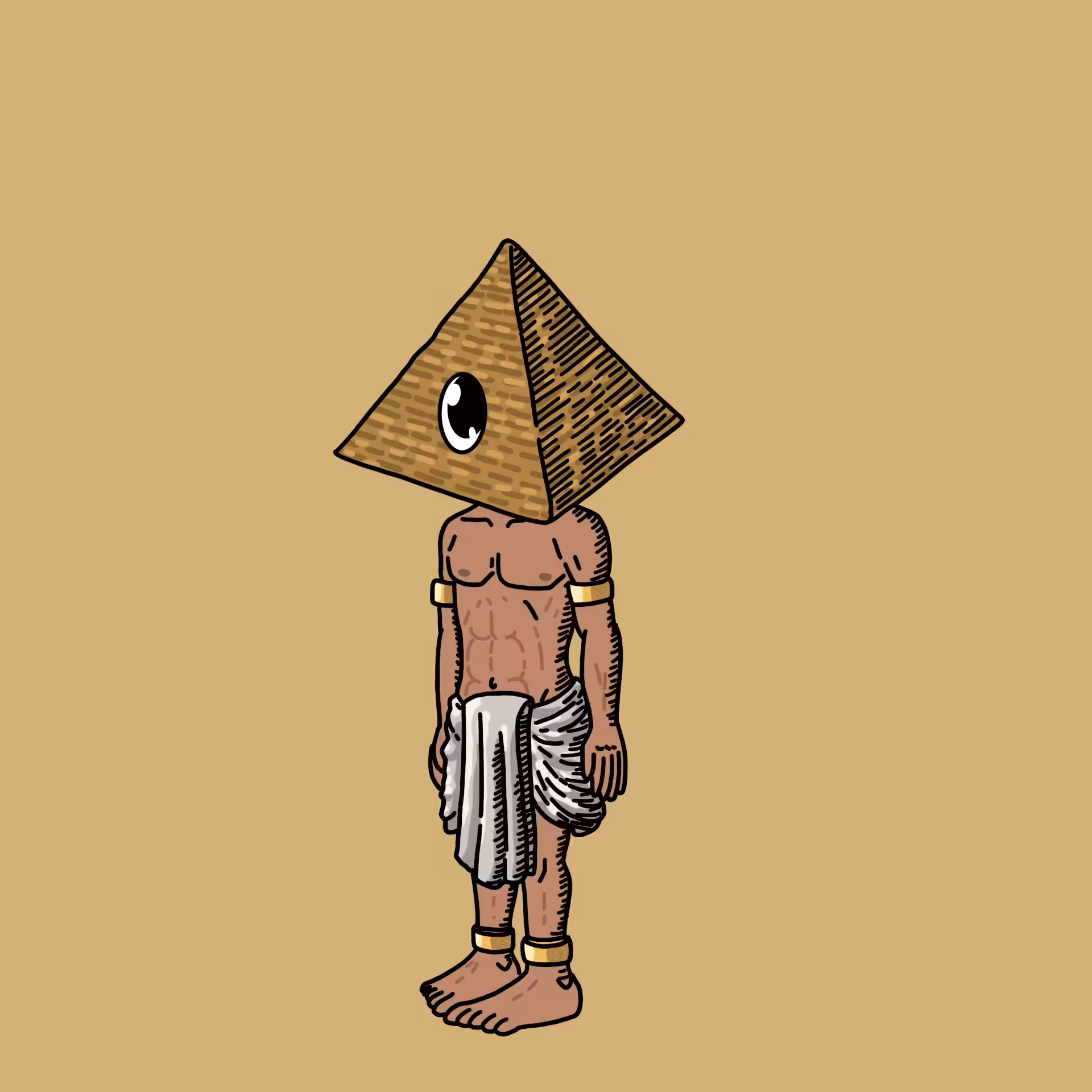 Pyramidbuilder one eyed guy #00395