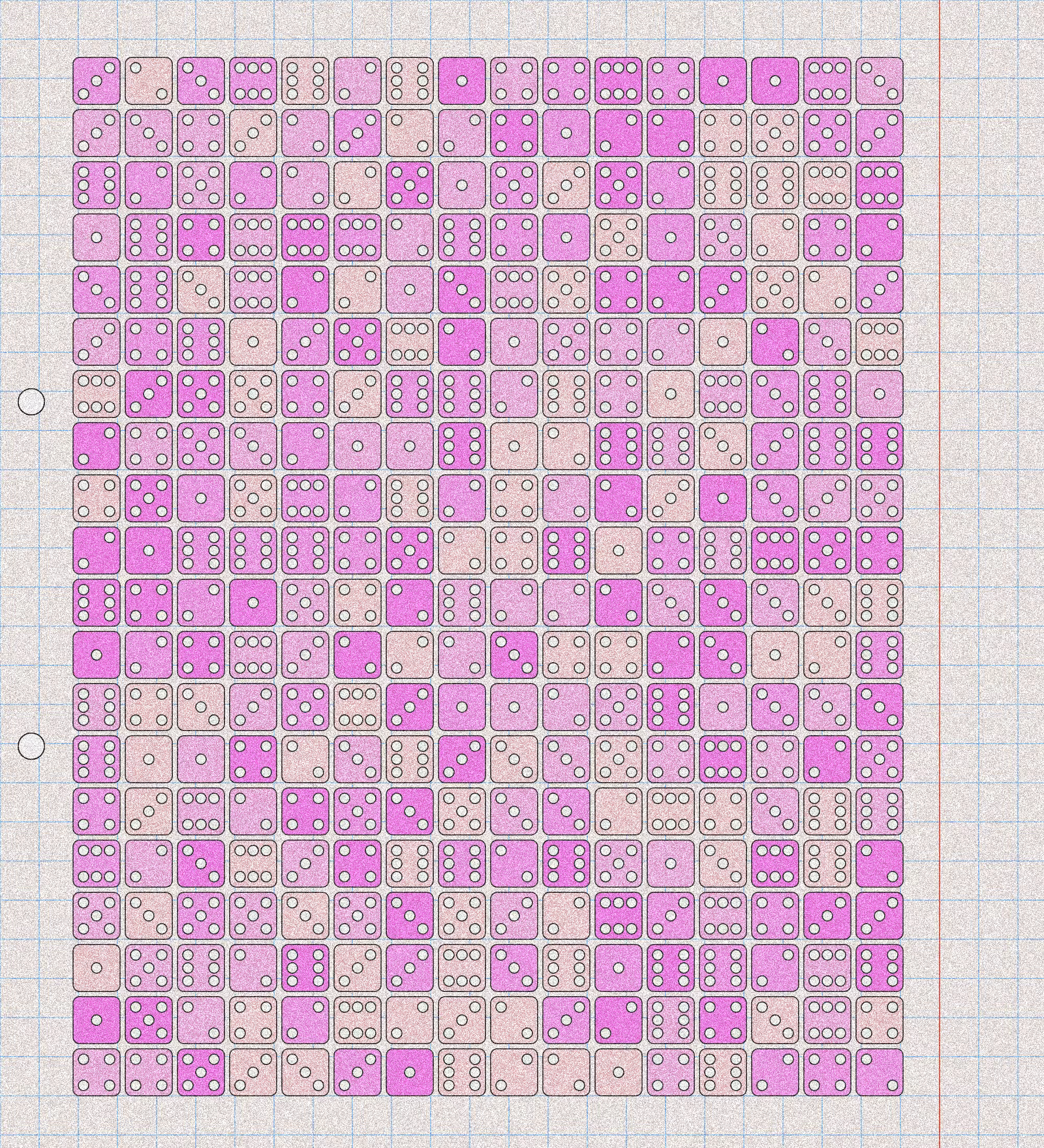 sketchbook page 6: dice roll #34