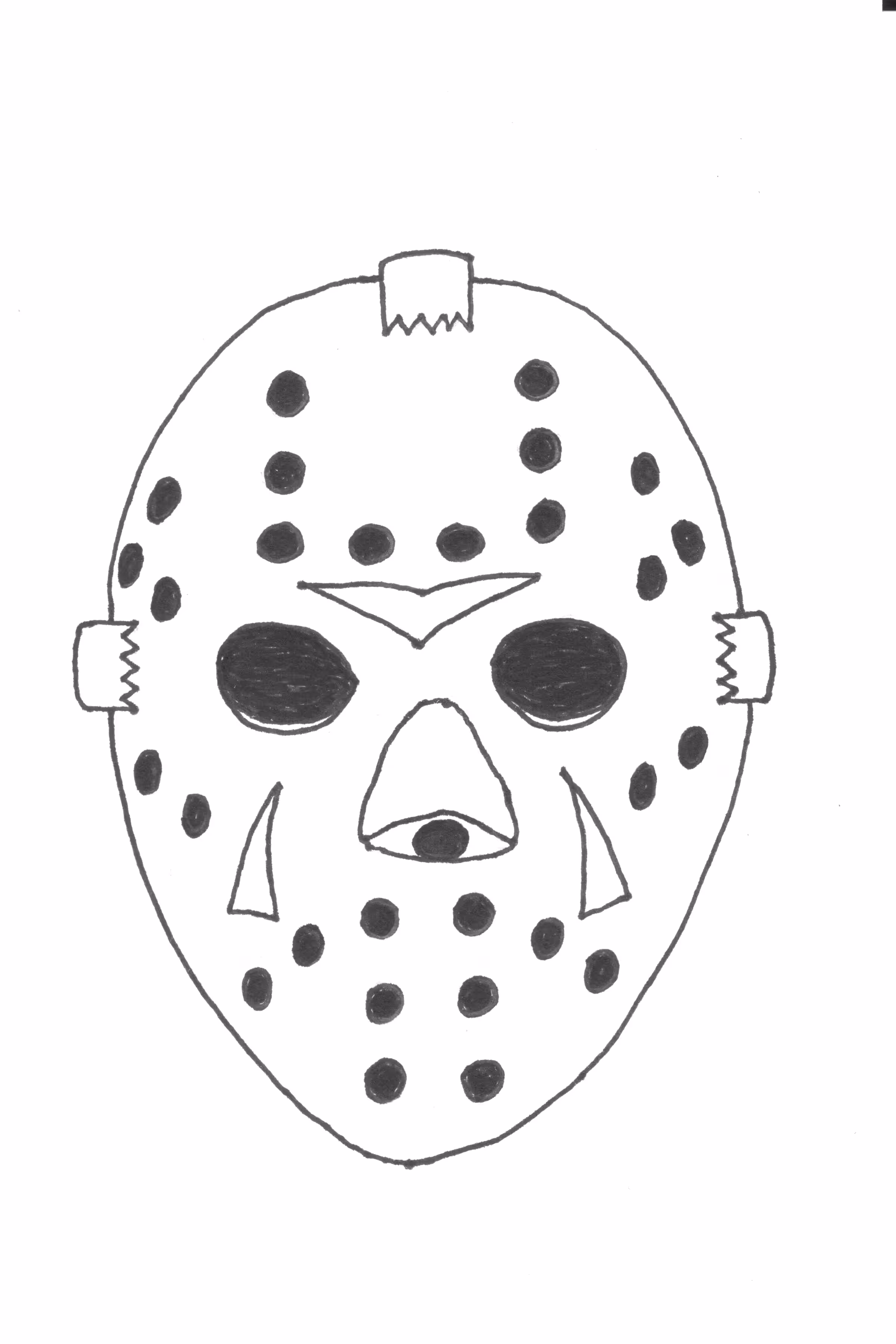 JDV episode art #171 - Jason Voorhees mask