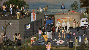 ScorpParties: Today at the Hot Dog Restaurant