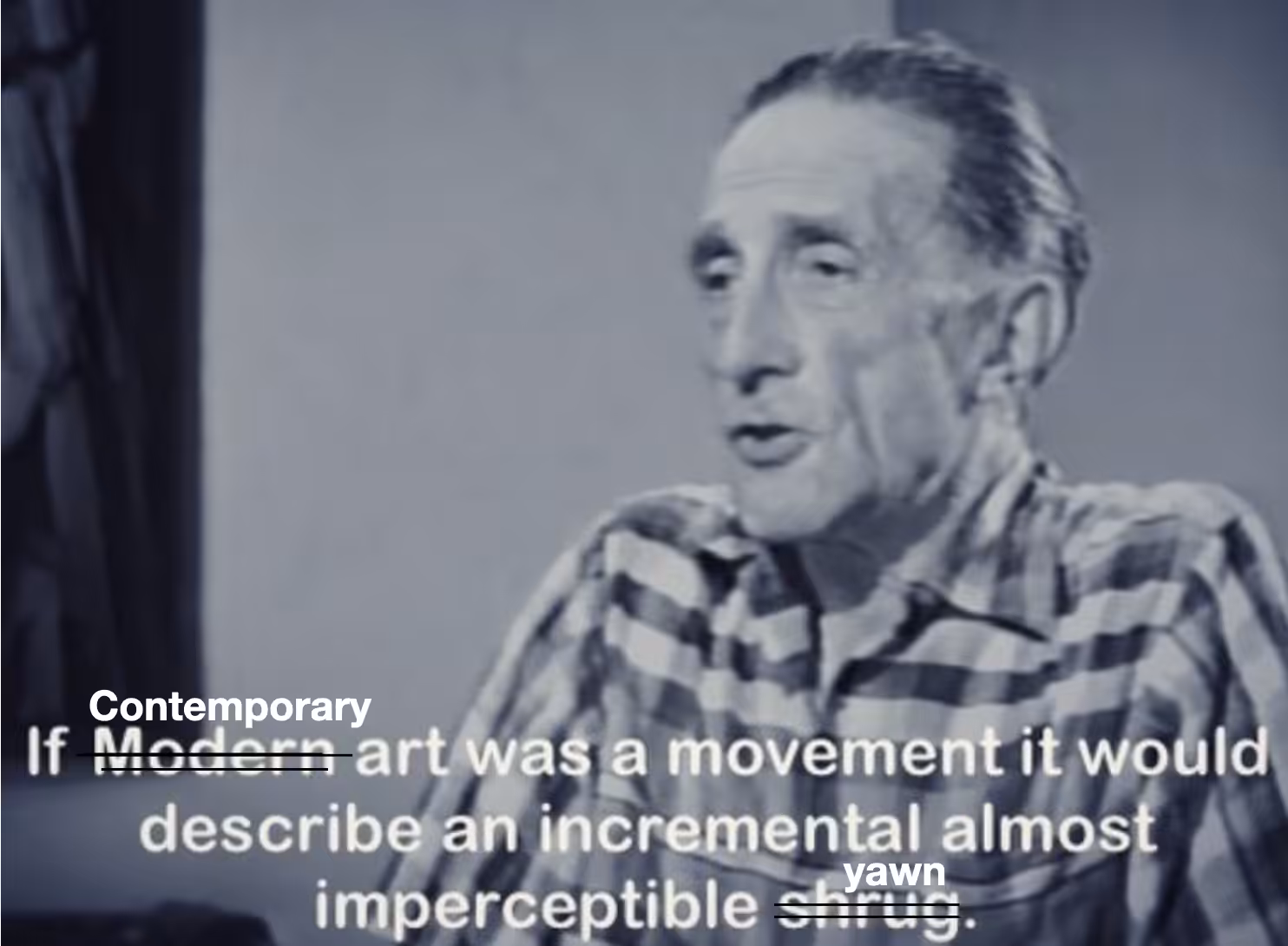 Duchamp's yawn
