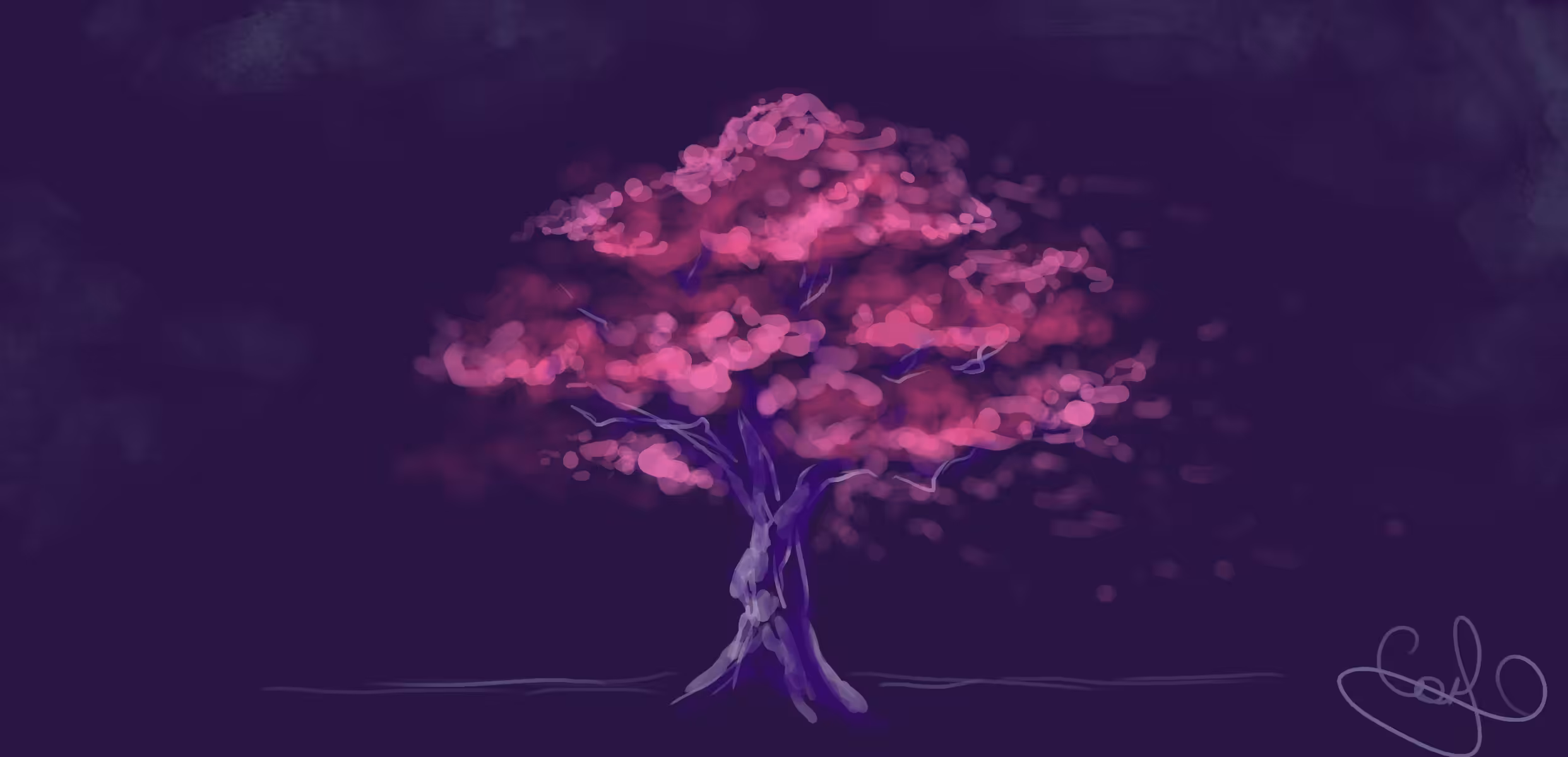 Cherry blossom in the wind