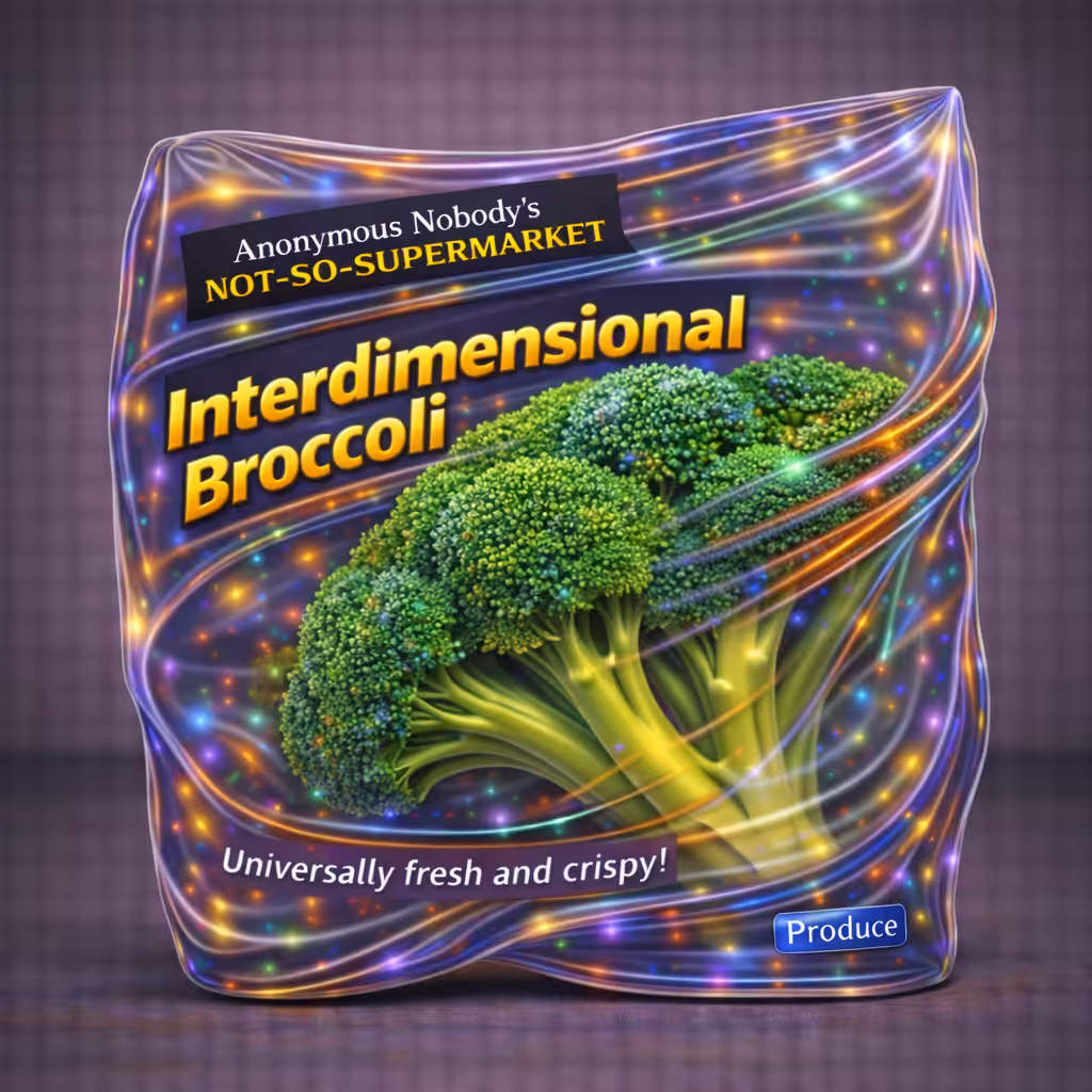 Anonymous Nobody’s Not-So-Supermarket: Interdimensional Broccoli