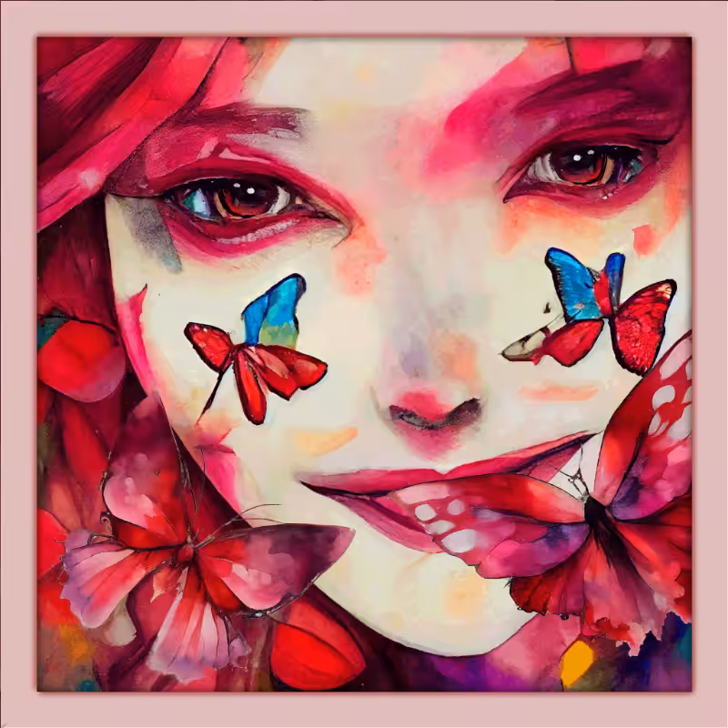Alice and Magenta Butterflies #3