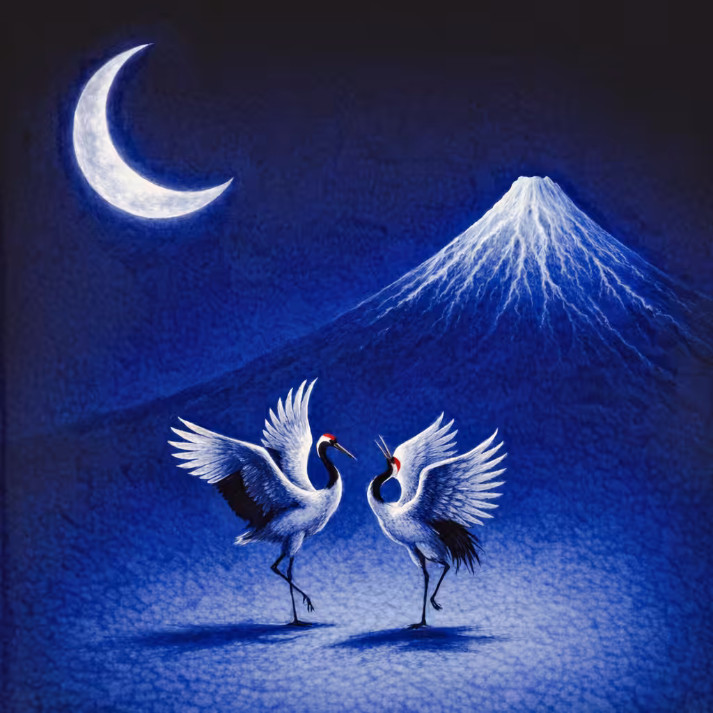 Simple Fuji Art: Lunar Offering