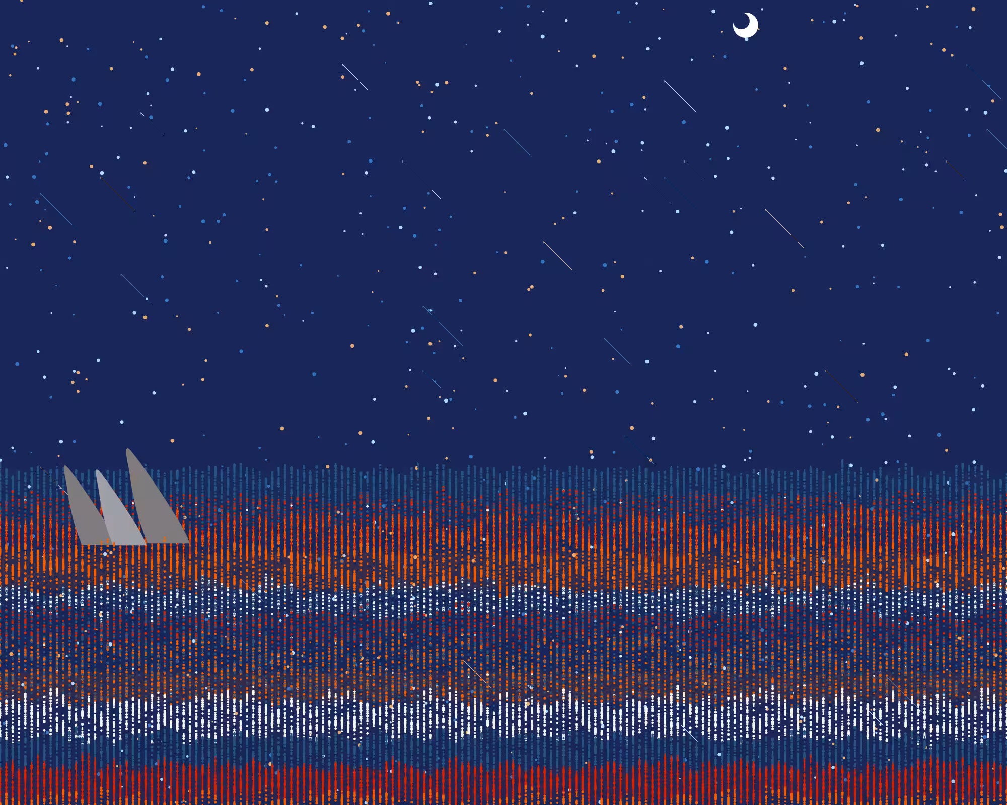 dangerous,ocean,shooting star and night #34