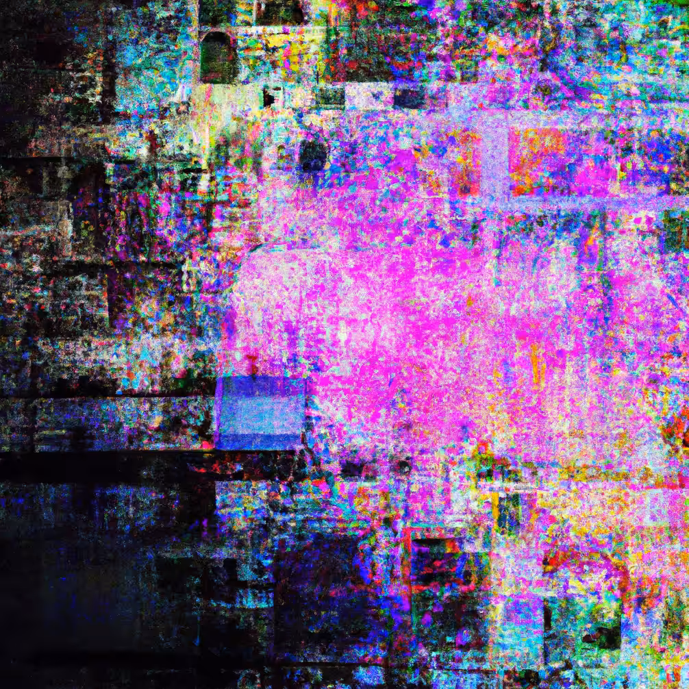 abstract city geometric digital art 001