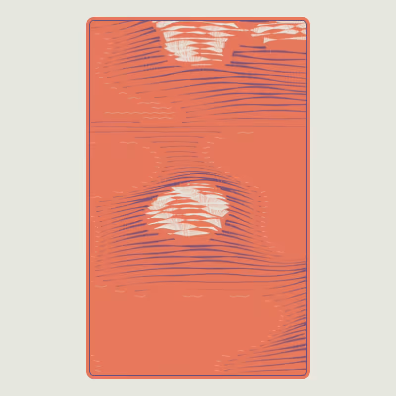 Topographic Playing Card #15