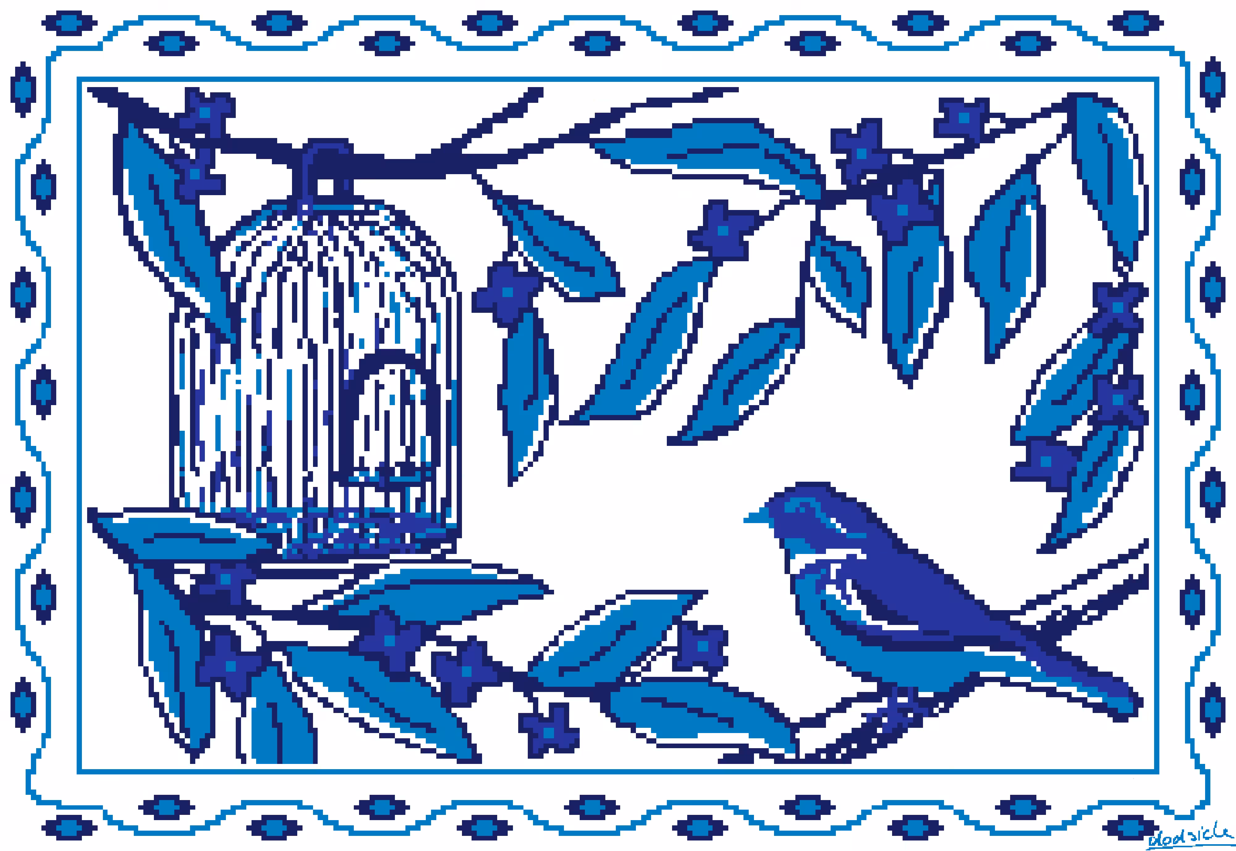 Delft Blue Nightingale