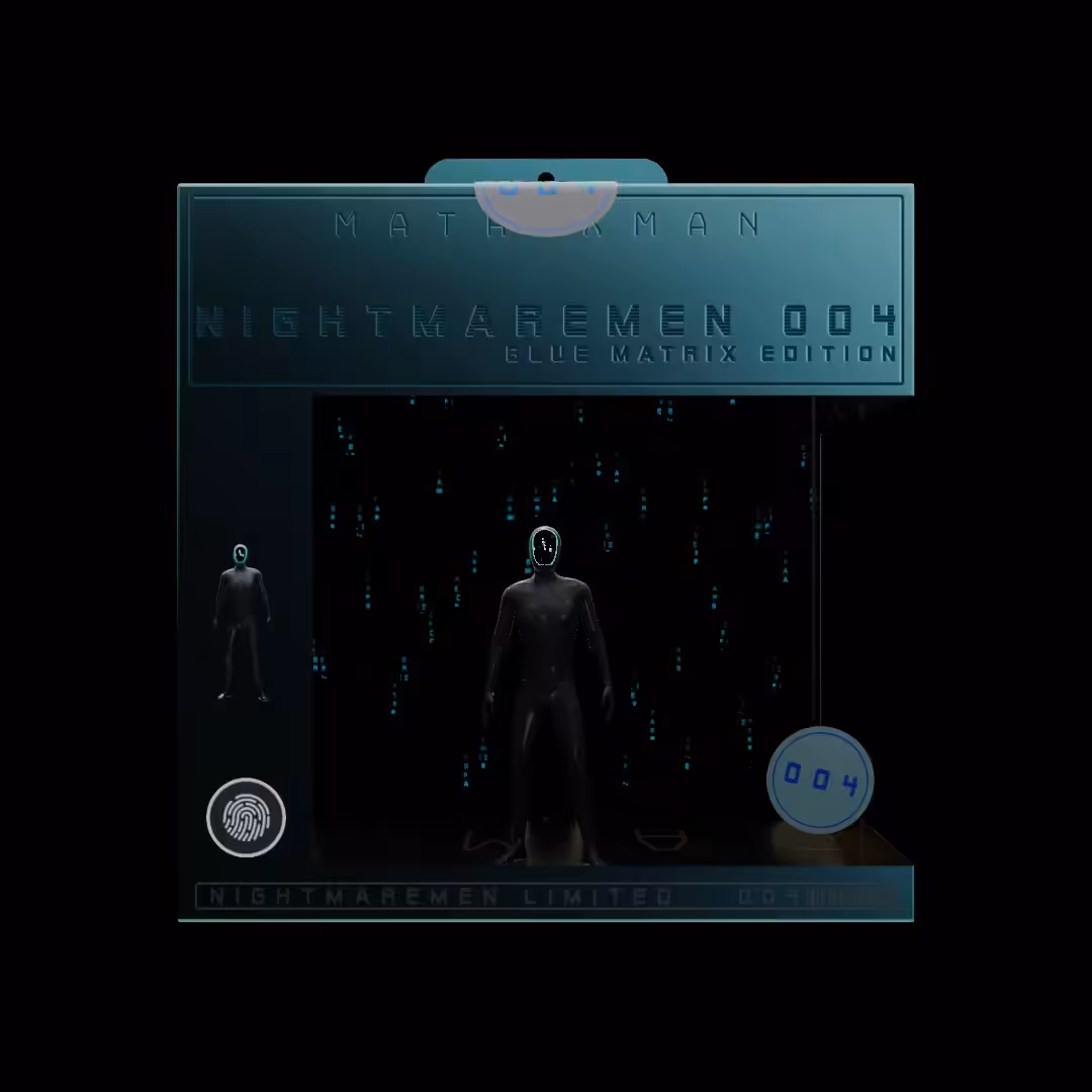 004 Blue Matrix nightmaremen collectible