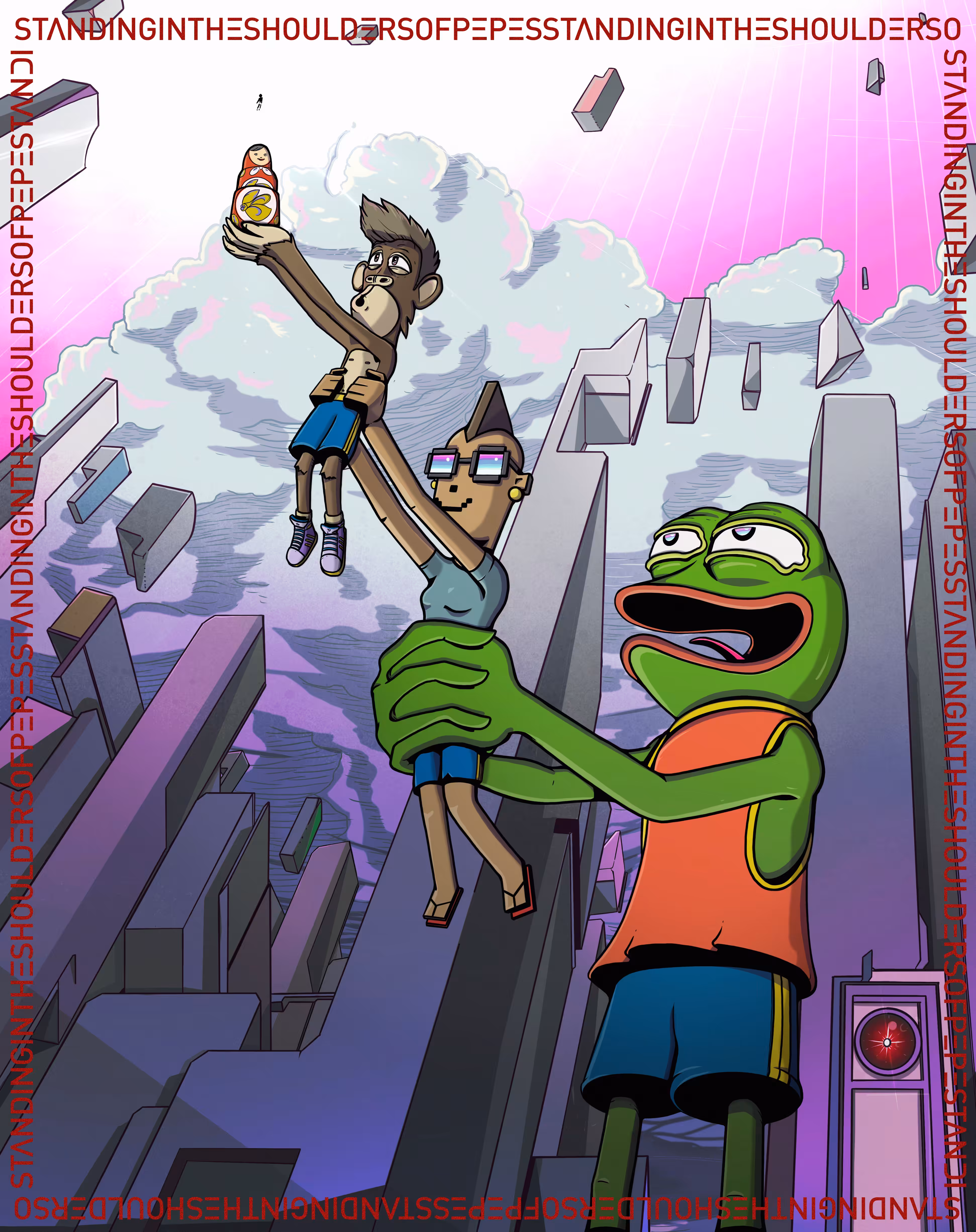 Standing in the shoulder of Pepes