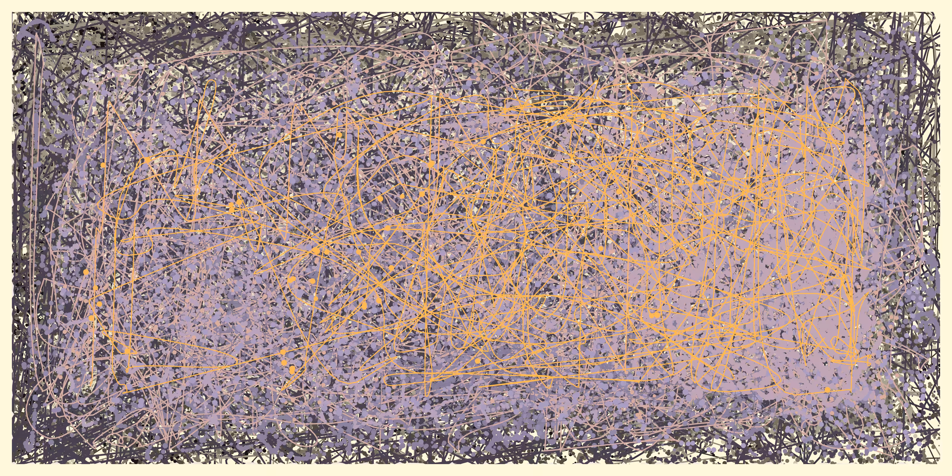 (Un)Expressed - sketch - yellow over violet 