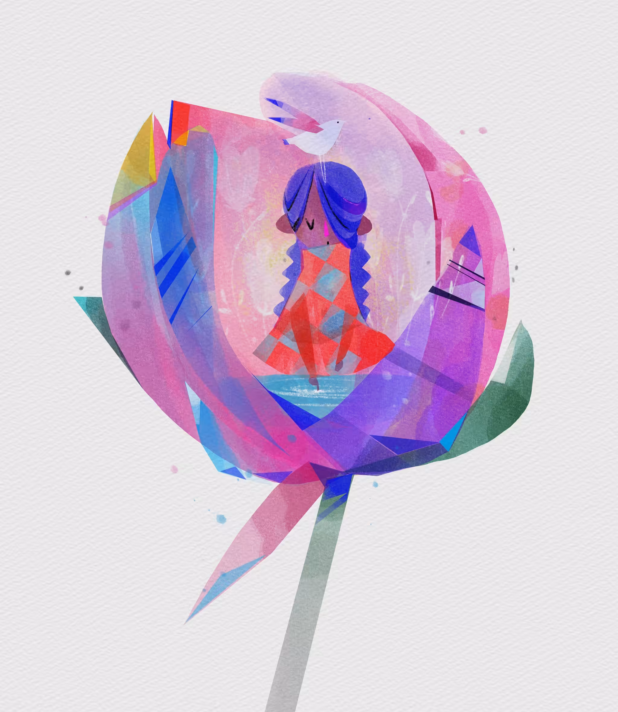 Born flower