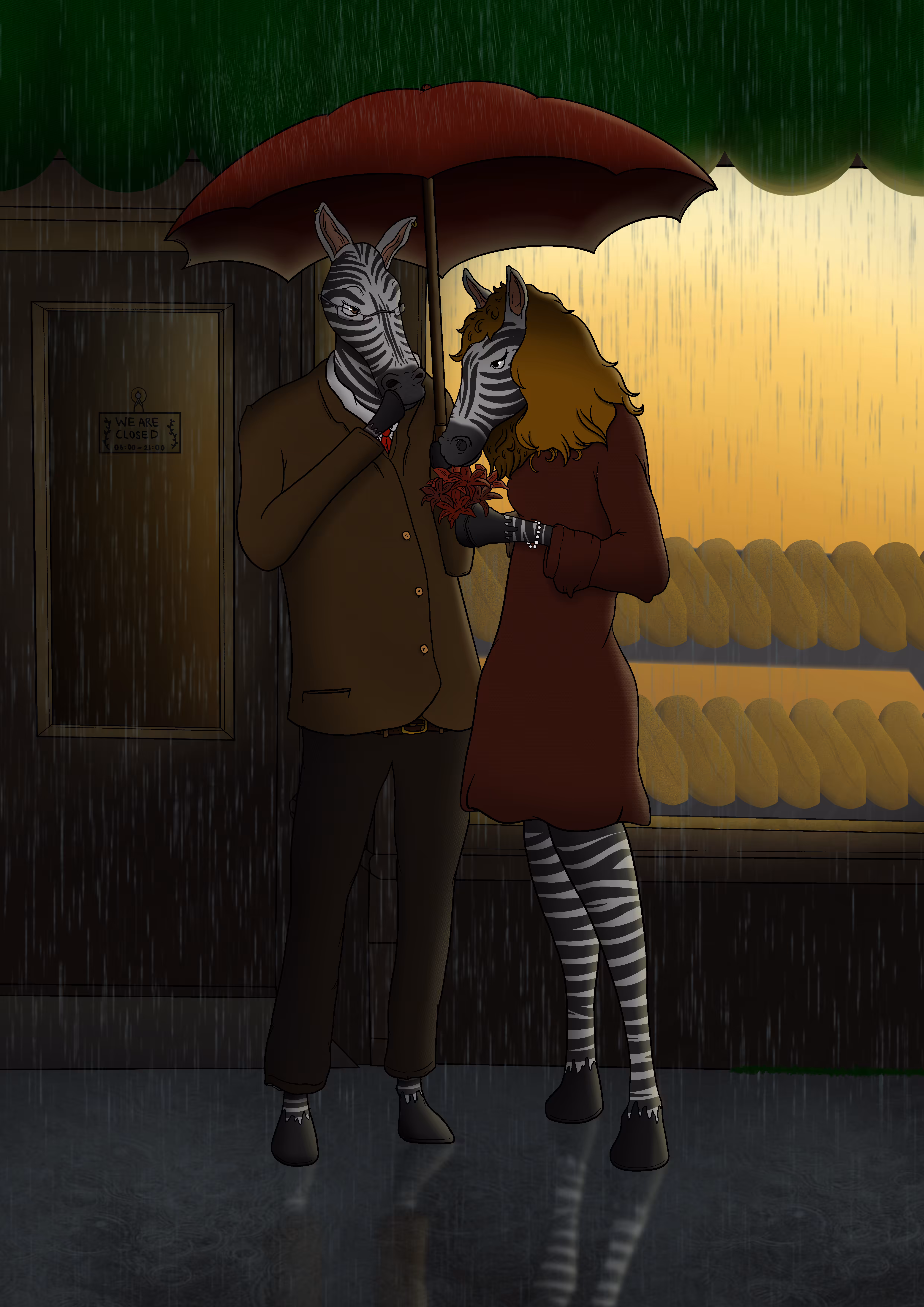 The Zebra Collection: Flowers in the Rain #10/25