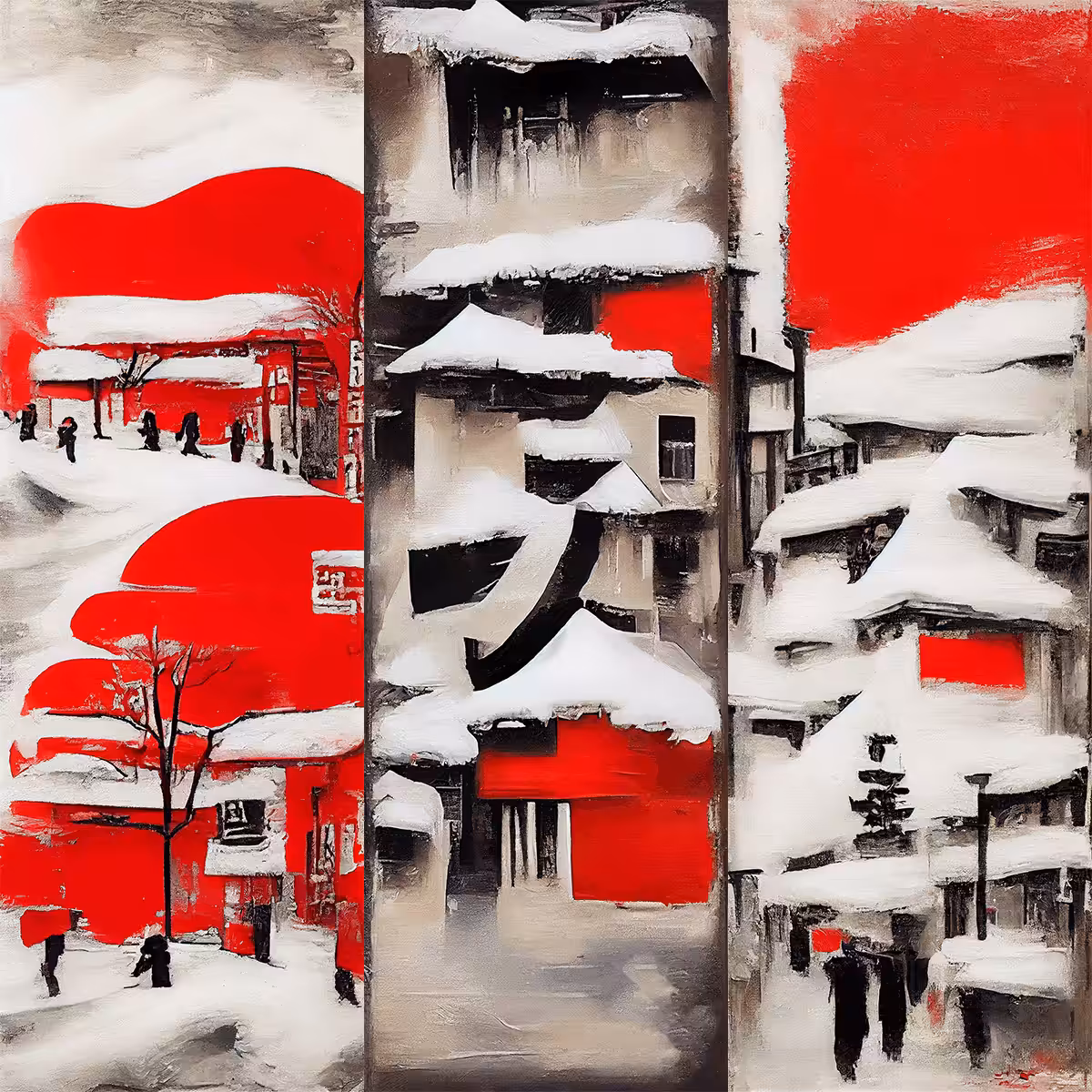 AI Japanese City in Winter #2