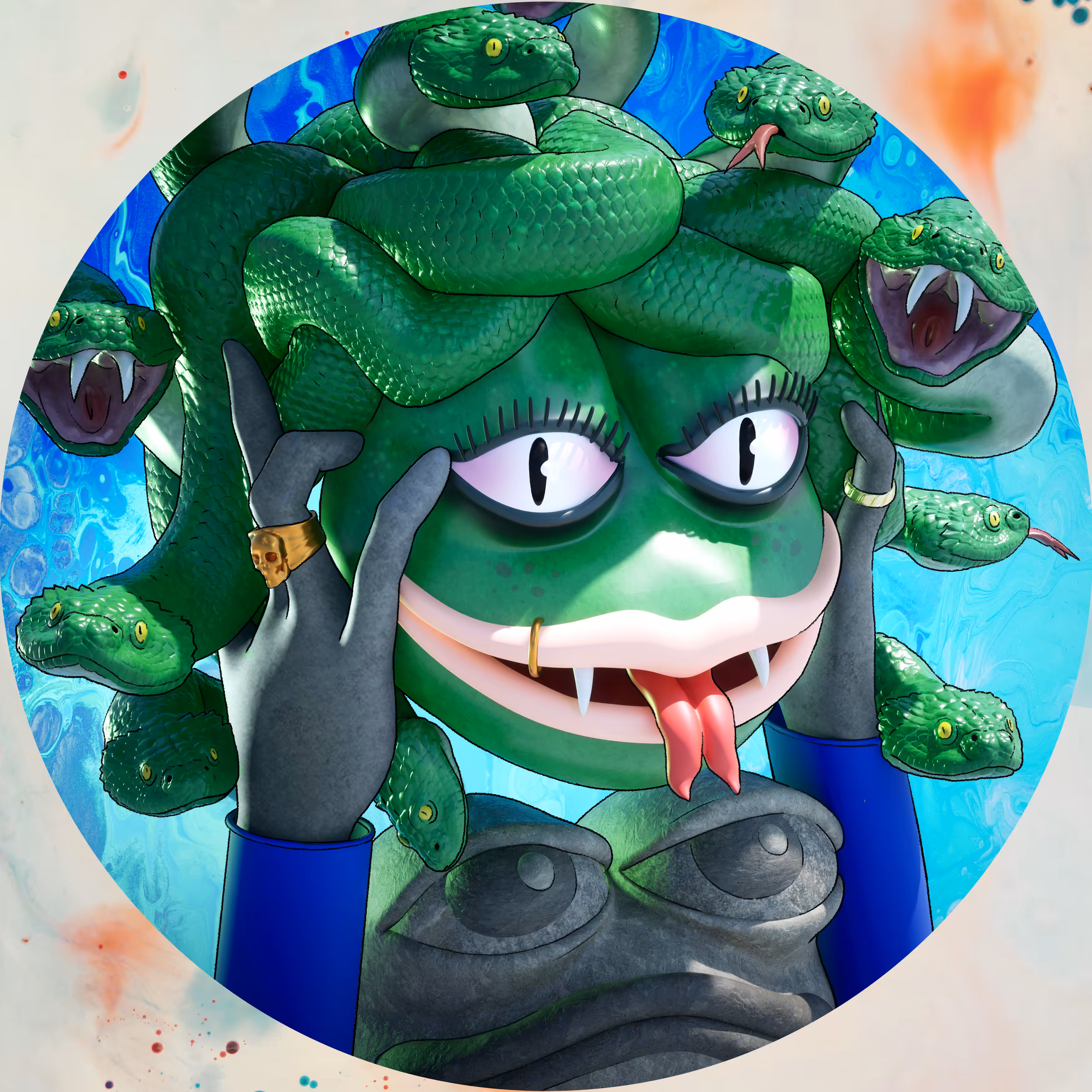 Nakamoto Card: MEDUSA SKULL