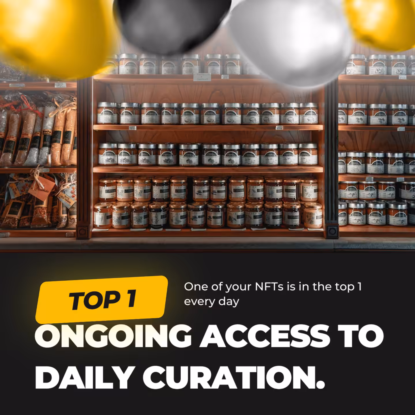 Your NFT is in the top 1 of the Daily Curation.