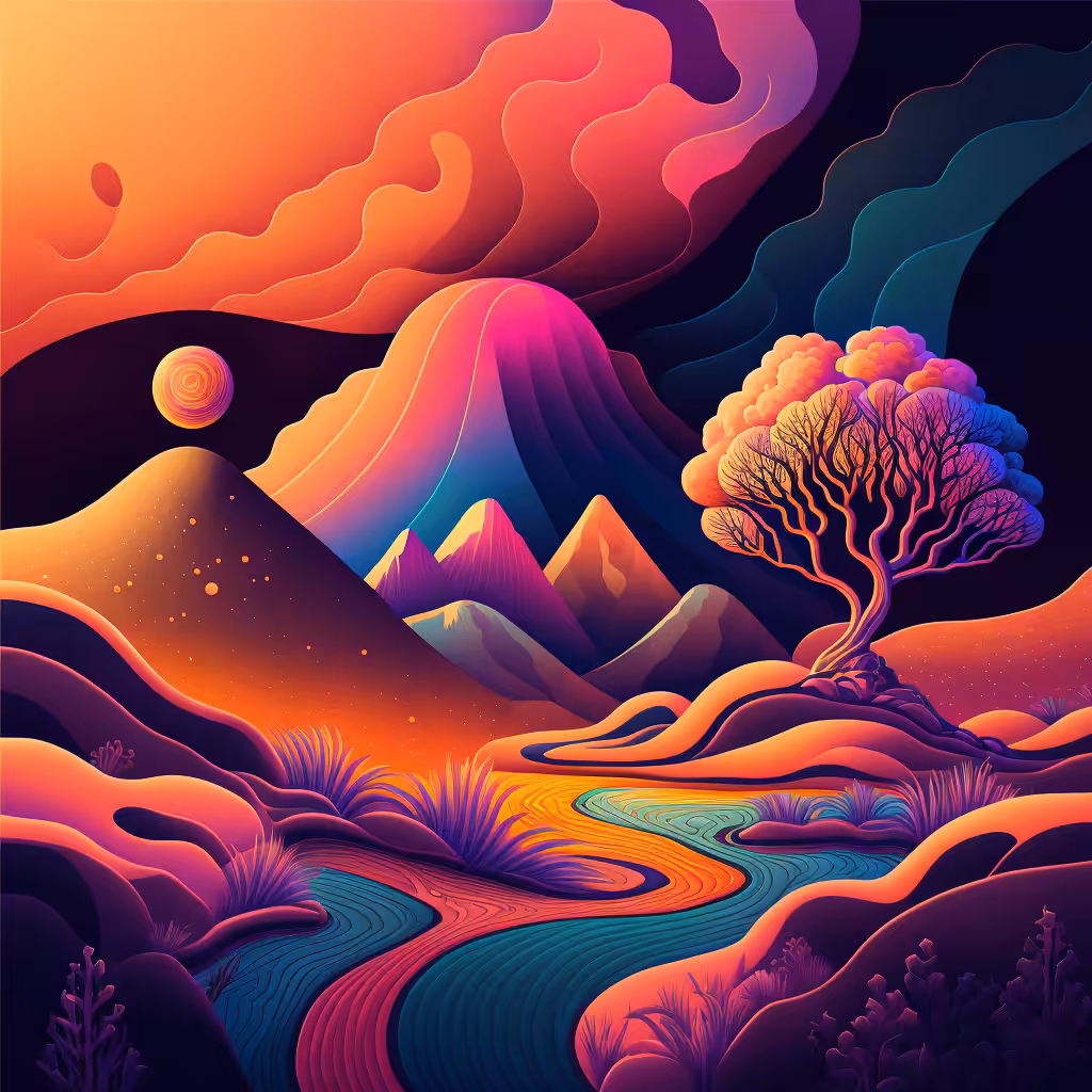 Psychedelic Landscape #18