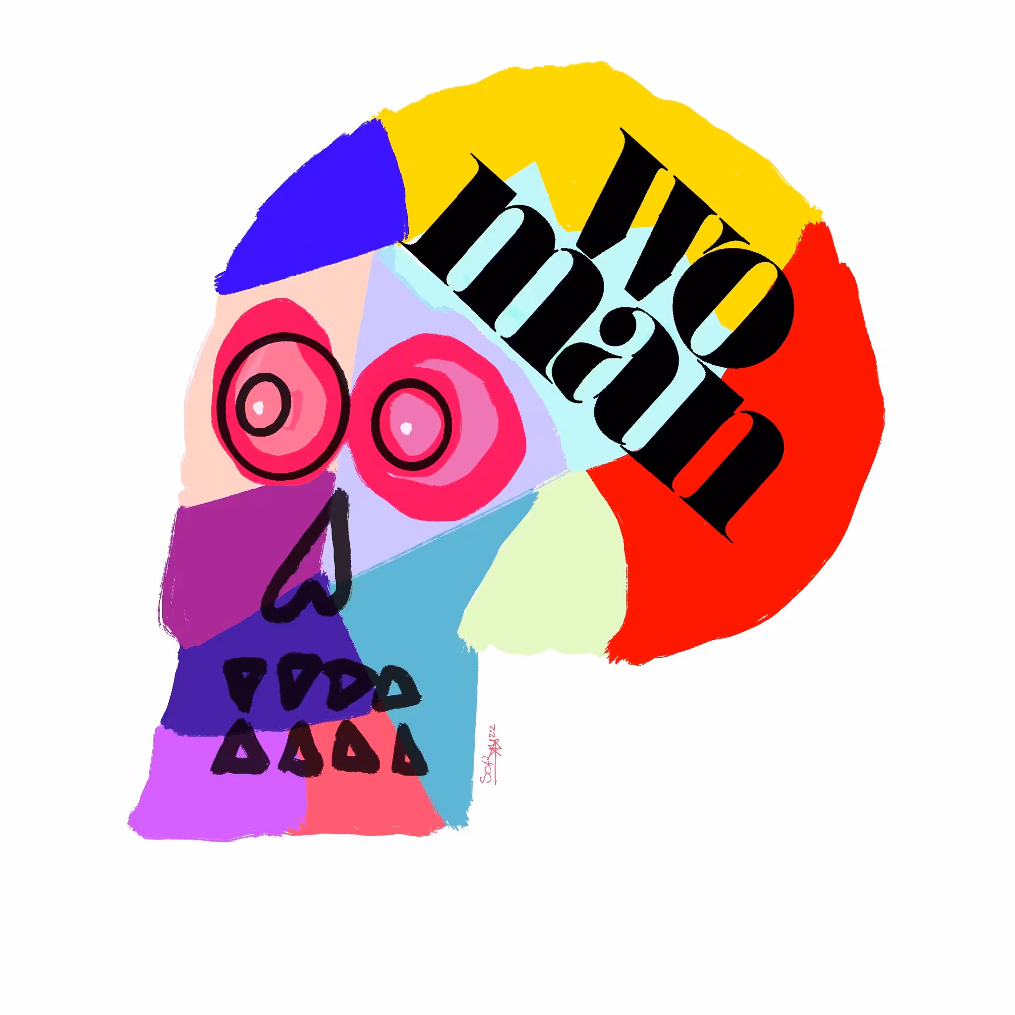 Crazy Skulls: "Woman" SCP XX - Crazy Skull ArtWork