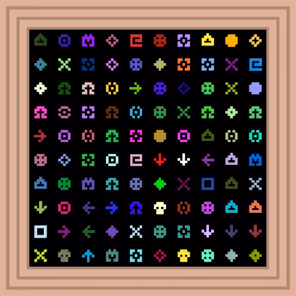 Bubble butt :: Procedural Symbols #346/1000