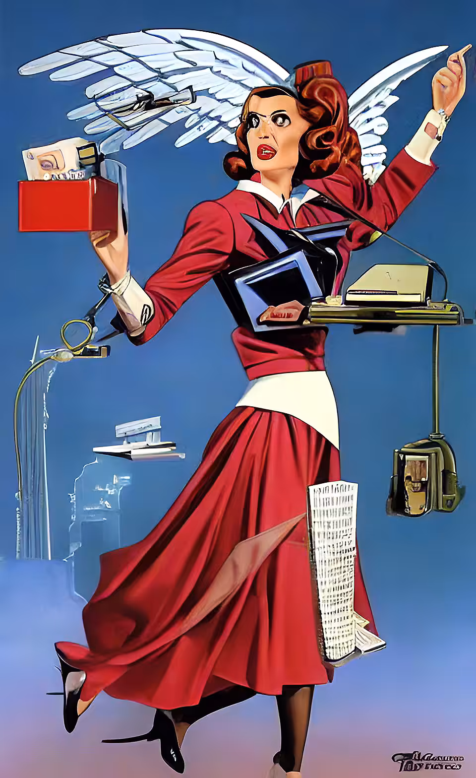 FROM SPAM TO SLOP - SPAM ART: SPAM Ambiguous secretary Angel